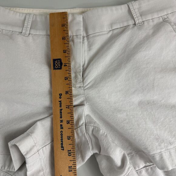 J Crew Women's Chino Shorts Light Gray 100% Cotton Size 4 - Picture 8 of 11